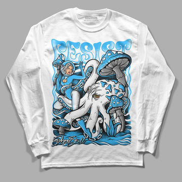 Jordan 1 High Retro OG “University Blue” DopeSkill Long Sleeve T-Shirt Resist Graphic Streetwear - White