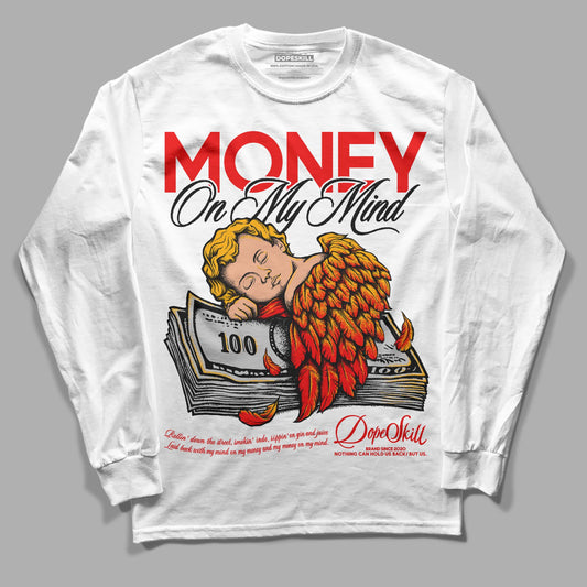 Jordan 12 “Cherry” DopeSkill Long Sleeve T-Shirt MOMM Graphic Streetwear - White