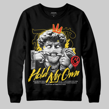 Jordan 4 Thunder DopeSkill Sweatshirt New Hold My Own Graphic Streetwear - Black