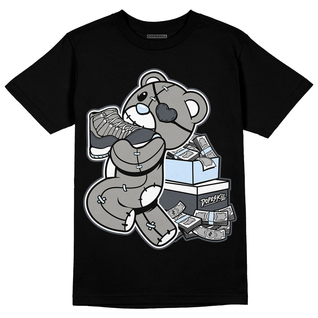 Jordan 11 Cool Grey DopeSkill T-Shirt Bear Steals Sneaker Graphic Streetwear - Black 