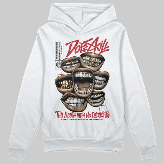 Jordan 1 Low OG "Chicago" DopeSkill Hoodie Sweatshirt The Mouth With No Droughts Graphic Streetwear - White