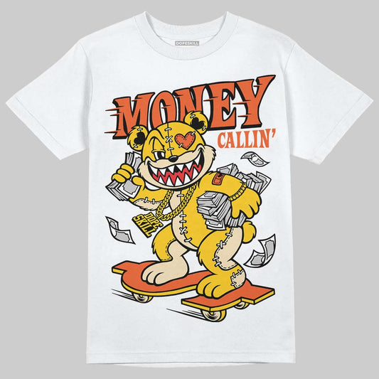 Yellow Sneakers DopeSkill T-Shirt Money Callin' Graphic Streetwear - White