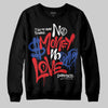 Jordan 3 “Seoul 2.0” DopeSkill Sweatshirt No Money No Love Typo Graphic Streetwear - Black