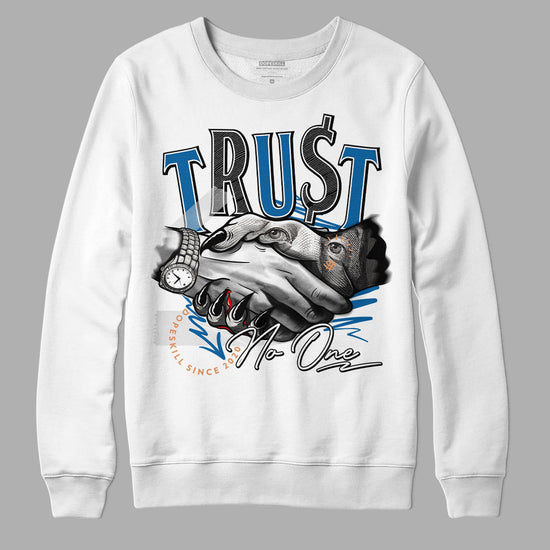 Jordan 3 Retro Wizards DopeSkill Sweatshirt Trust No One Graphic Streetwear - White