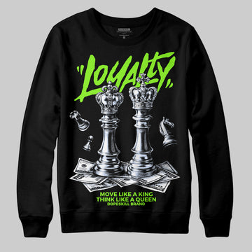 Neon Green Sneakers DopeSkill Sweatshirt Loyalty Graphic Streetwear - black