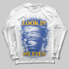 Royal Blue Sneakers DopeSkill Long Sleeve T-Shirt Look In My Eyes Graphic Streetwear - White