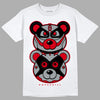 AJ 4 Bred DopeSkill T-Shirt Leather Bear Graphic