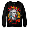 Red Sneakers DopeSkill Sweatshirt Money Don't Lie Graphic Streetwear - Black