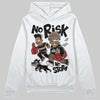 Jordan 9 'Olive' DopeSkill Hoodie Sweatshirt No Risk No Story Graphic Streetwear - White