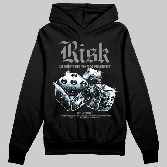 Grey Sneakers DopeSkill Hoodie Risk Is Better Than Regret Graphic Streetwear - Black