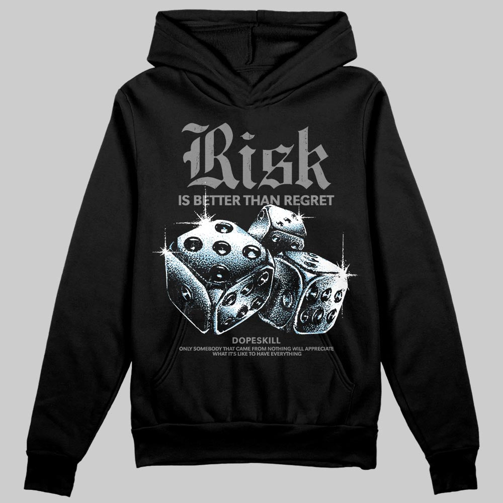 Grey Sneakers DopeSkill Hoodie Risk Is Better Than Regret Graphic Streetwear - Black
