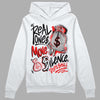 Jordan Spizike Low Bred DopeSkill Hoodie Sweatshirt Real Ones Move In Silence Graphic Streetwear - White 