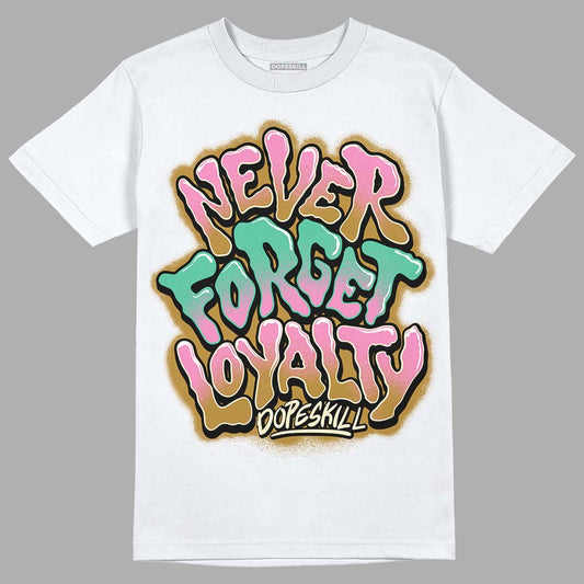 Parris Goebel x WMNS Dunk Low 'Playful Pink’ DopeSkill T-Shirt Never Forget Loyalty Graphic Streetwear - White