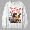 Dunk Low Team Dark Green Orange DopeSkill Sweatshirt New No Days Off Graphic Streetwear - White