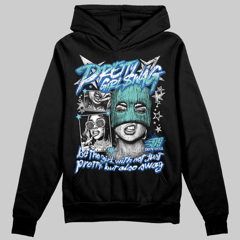 Jordan 12 “Blueberry” DopeSkill Hoodie Sweatshirt Pretty Girl Swag Graphic Streetwear - Black