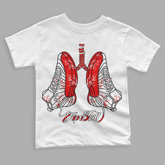 Jordan 12 “Cherry” DopeSkill Toddler Kids T-shirt Breathe Graphic Streetwear - White 