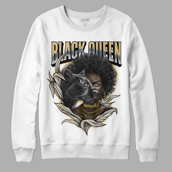 A Ma Maniere x Jordan 5 Dawn “Photon Dust” DopeSkill Sweatshirt New Black Queen Graphic Streetwear - White