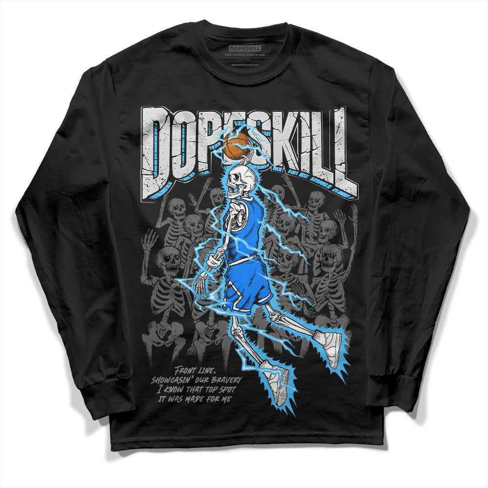 Dunk Low ‘Pure Platinum’ DopeSkill Long Sleeve T-Shirt Thunder Dunk Graphic Streetwear - Black 