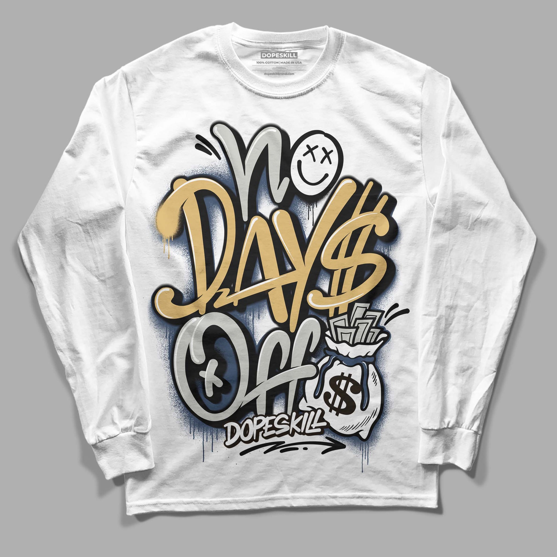 A Ma Maniere x Jordan 5 Dawn “Photon Dust” DopeSkill Long Sleeve T-Shirt No Days Off Graphic Streetwear - White