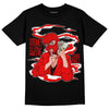 Jordan 9 Chile Red DopeSkill T-Shirt Money Is The Motive Graphic Streetwear - Black 