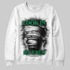 Green Sneakers DopeSkill Sweatshirt Look In My Eyes Graphic Streetwear- White 