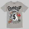 Grey Sneakers DopeSkill Grey T-shirt Money Bag Coming Up Graphic Streetwear