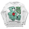 Jordan 1 High OG Green Glow DopeSkill Long Sleeve T-Shirt Love Kills Graphic Streetwear - White