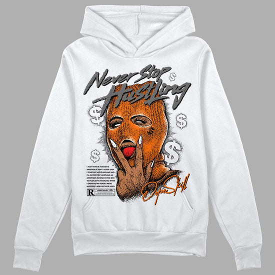 Jordan 3 Retro 'Fear Pack' DopeSkill Hoodie Sweatshirt Never Stop Hustling Graphic Streetwear - White