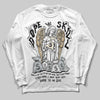 Jordan 5 Retro Reverse Metallic DopeSkill Long Sleeve T-Shirt Angels Graphic Streetwear - White