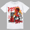 Jordan 3 Retro Fire Red DopeSkill T-Shirt Drip'n Never Tripp'n Graphic Streetwear - White