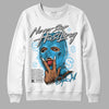 Jordan 2 Low "University Blue" DopeSkill Sweatshirt Never Stop Hustling Graphic Streetwear - White 