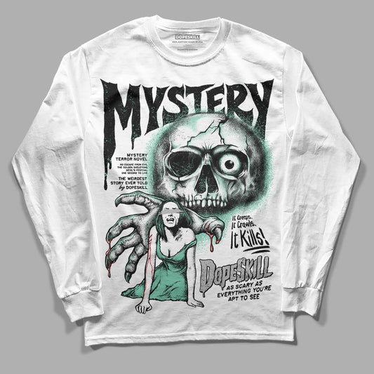 Jordan 3 "Green Glow" DopeSkill Long Sleeve T-Shirt Mystery Ghostly Grasp Graphic Streetwear - White 