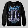 University Blue Sneakers DopeSkill Sweatshirt Loyalty Graphic Streetwear - Black
