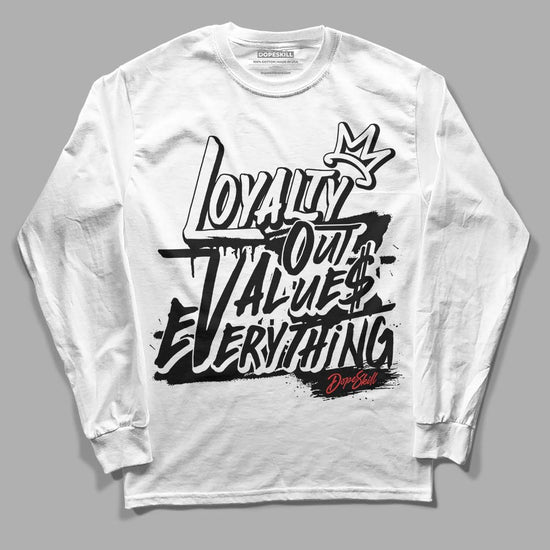 Jordan 1 High OG “Black/White” DopeSkill Long Sleeve T-Shirt LOVE Graphic Streetwear - White 