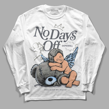 Jordan 11 Cool Grey DopeSkill Long Sleeve T-Shirt New No Days Off Graphic Streetwear - White