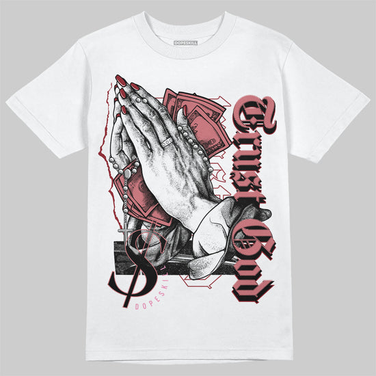 Valentine's Day Collection DopeSkill T-Shirt Trust God Graphic Streetwear - White