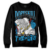 Jordan 4 Retro Military Blue DopeSkill Sweatshirt Sorry I've Been Trappin Graphic Streetwear - Black