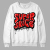 Jordan 1 Retro High OG "Satin Bred" DopeSkill Sweatshirt Super Sauce Graphic Streetwear - White