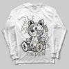 Jordan 3 Retro Pure Money DopeSkill Long Sleeve T-Shirt Smile Through The Pain Graphic Streetwear - White