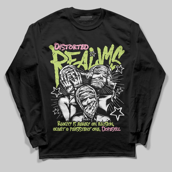 Chase B x Travis Scott x Jordan Jumpman Jack DopeSkill Long Sleeve T-Shirt Distorted Realms Graphic Streetwear - black