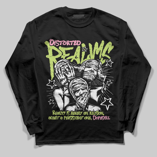 Chase B x Travis Scott x Jordan Jumpman Jack DopeSkill Long Sleeve T-Shirt Distorted Realms Graphic Streetwear - black