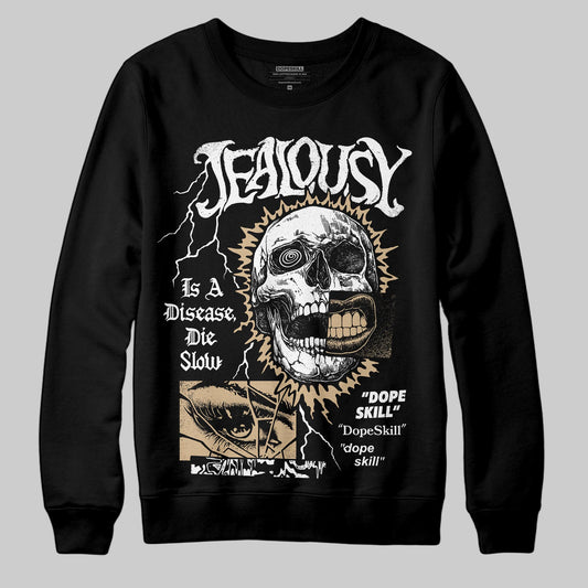 TAN Sneakers DopeSkill Sweatshirt Jealousy Graphic Streetwear - Black