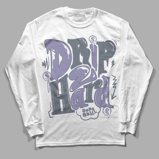 Jordan 5 Retro Low Indigo Haze DopeSkill Long Sleeve T-Shirt Drip Too Hard Graphic Streetwear - White