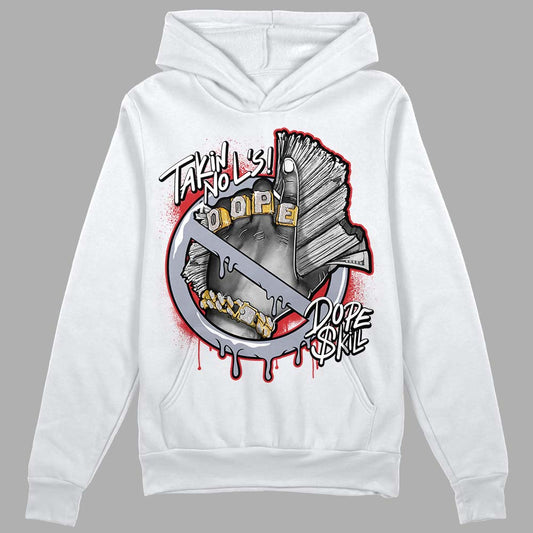 Jordan 4 “Bred Reimagined” DopeSkill Hoodie Sweatshirt Takin No L's Graphic Streetwear - White 