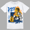 Dunk Blue Jay and University Gold DopeSkill T-Shirt Drip'n Never Tripp'n Graphic Streetwear - White 