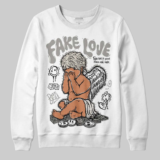 Jordan 3 Retro Pure Money DopeSkill Sweatshirt False Love Graphic Streetwear - White