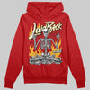 Red Sneakers DopeSkill Hoodie Laid Back Graphic Streetwear - Red