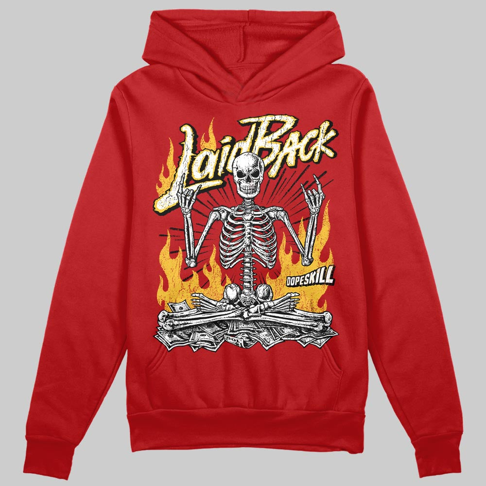 Red Sneakers DopeSkill Hoodie Laid Back Graphic Streetwear - Red