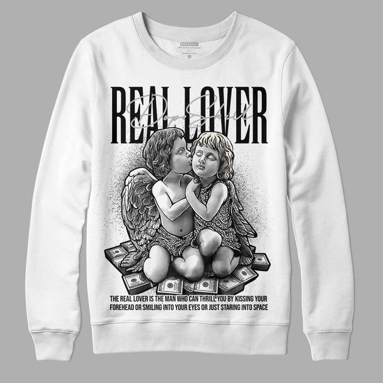 Jordan 3 “Off Noir” DopeSkill Sweatshirt Real Lover Graphic Streetwear - White