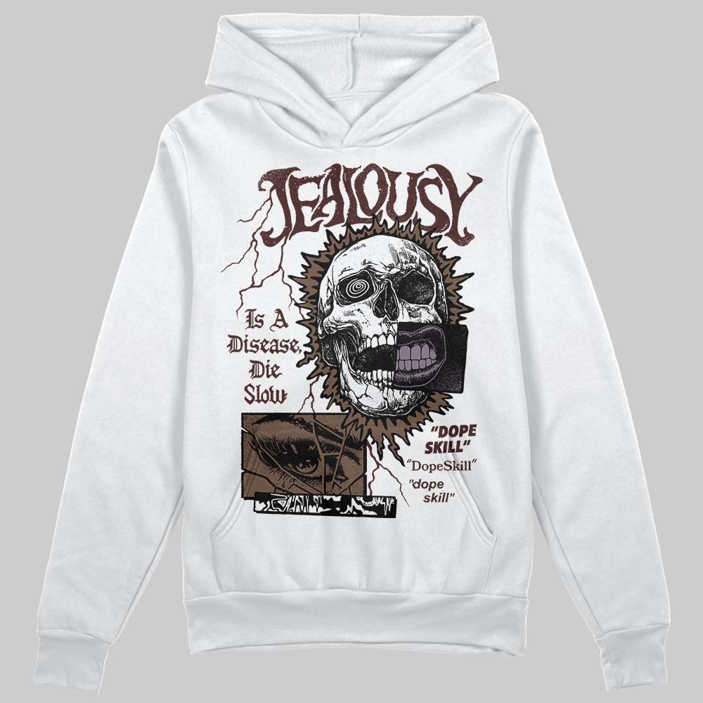 A Ma Maniére x Air Jordan 4 “Dark Mocha” DopeSkill Hoodie Sweatshirt Jealousy Graphic Streetwear - White